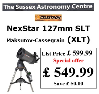 NexStar 127 SLT Offer - 549.99 at The Sussex Astronomy Centre